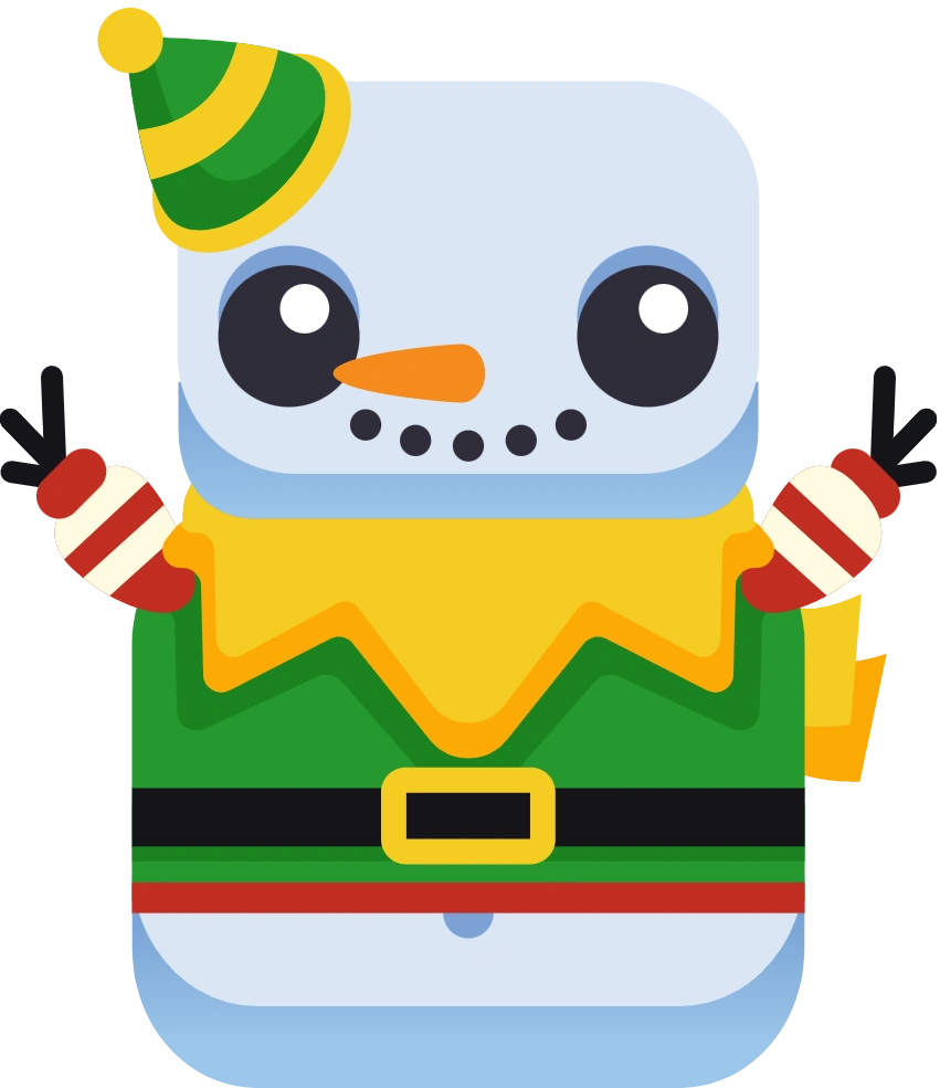 Elf Sweater Snowman Blook