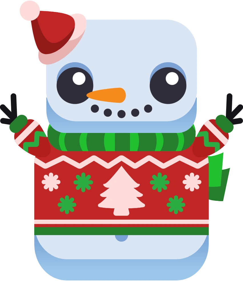 Red Sweater Snowman Blook